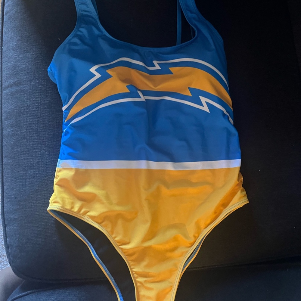 Chargers one piece bathing suit